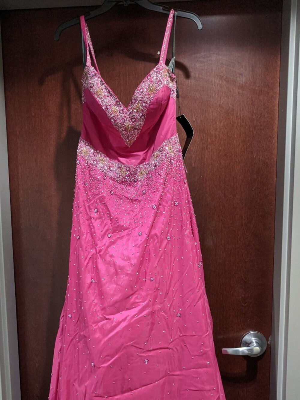 Riva Designs 6679 Size 10 Raspberry Pink Prom Dress